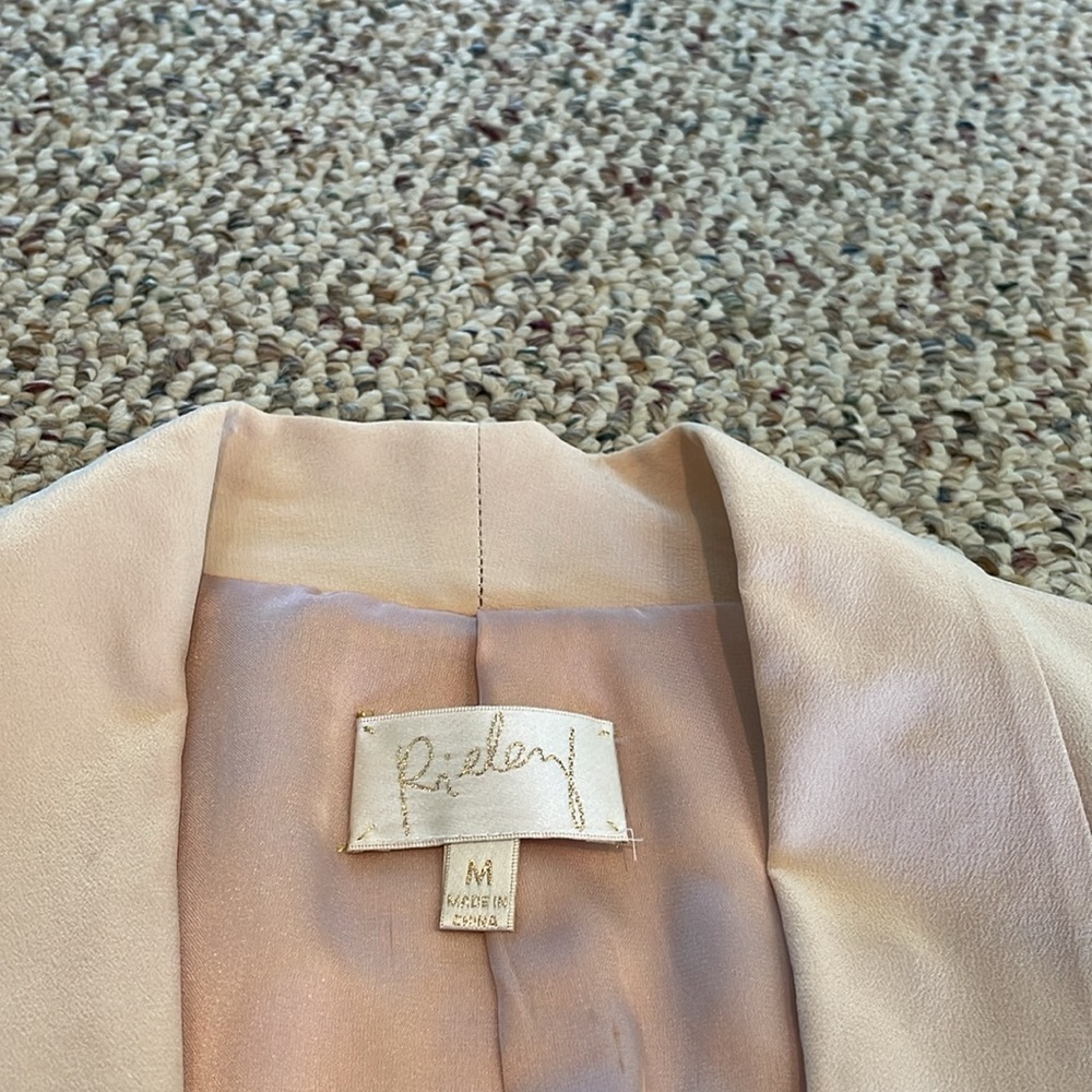 Rieley Elegant Pale Peach Women's Blazer. EUC - Picture 4 of 9